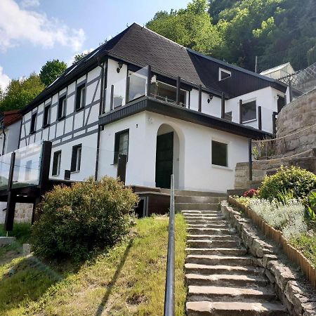 Saechsische-Schweiz-Ferienhaus-Wohnung-2-Mit-Hervorragendem-Panoramablick-Ueber-Das-Elbtal Konigstein an der Elbe Exterior photo